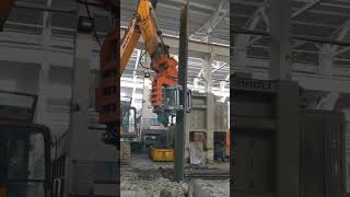 Excavator Sheet Pile Driver Side Grip - By Swt Attachments.