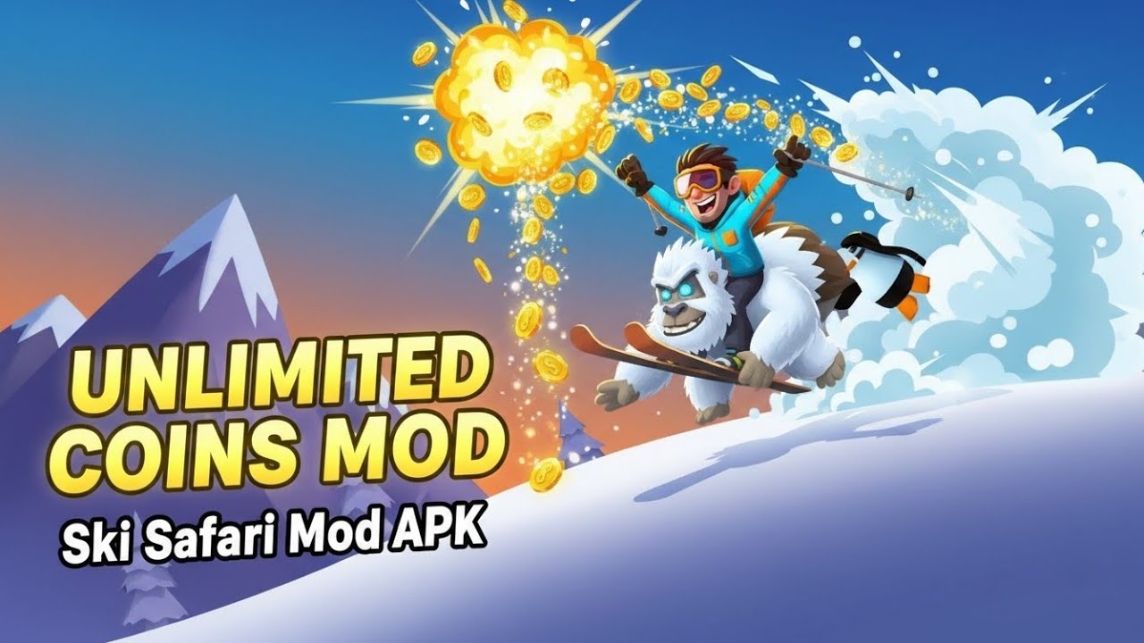Ski Safari MOD APK 2.3.1 (Unlimited Coins + Money) 2026