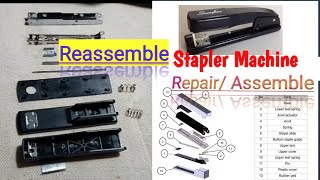 How to reassemble a simple stapler| Stapler machine kaise theek karen