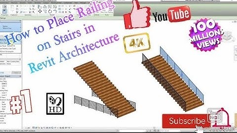 How to place railings on stairs in Revit Architecture , Revit Architecture Tutorials for Beginners