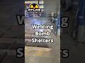 Welding Bomb Shelters at Atlas! 😎 #prepper #bunker #survival #worldwar3 #ww3 #shtf #bombshelter