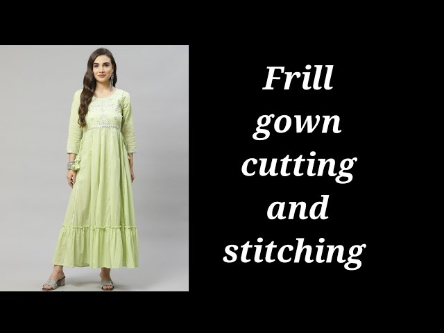 Baby frock cutting and stitching/3-4 year old girl dress cutting and  stitching - YouTube