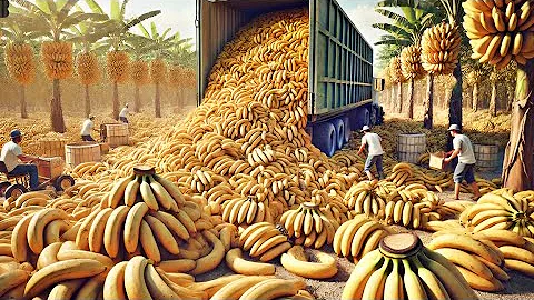 Bananas Mega Factory: Processing Millions of Bananas Using Modern Technology
