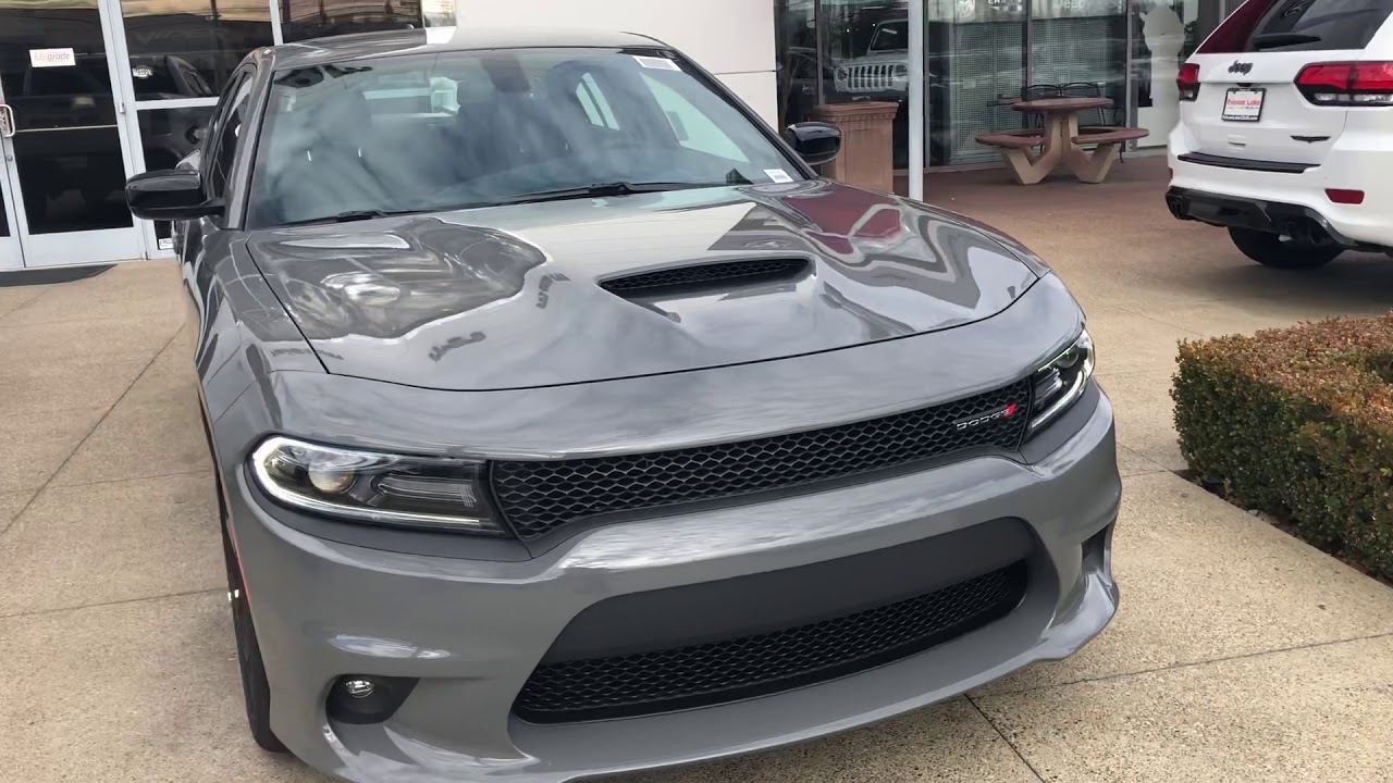 2019 Destroyer Grey GT Charger With A Functional Hood Scoop - YouTube