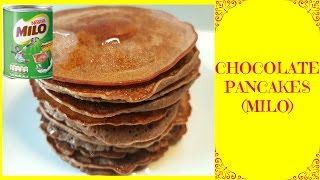 How To Make The Best Chocolate Pancakes Milo Pancakes Recipe Yummilieciouz Food Recipes