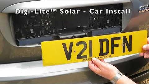 Digi Lite™ Solar - Car Installation