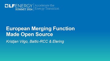 European Merging Function Made Open Source - Kristjan Vilgo, Baltic-RCC & Elering