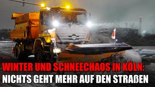 Schneechaos in Köln: LKW stehen quer, Autobahnen blockiert, Feuerwehr übernimmt Bergung | 17.01.2024