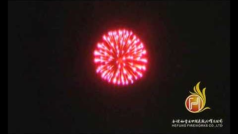 4 INCH RED WAVE  FIREWORK SHELL