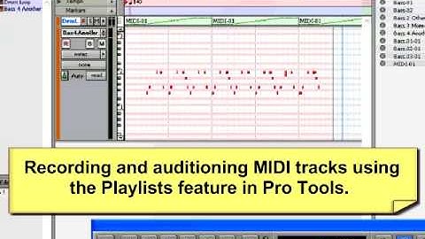 Using Playlists in Pro Tools