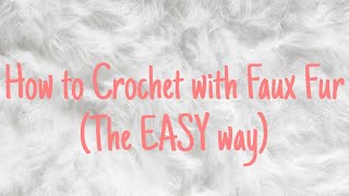 PRO TIP for Crocheting with Fuzzy Fashion Eyelash Thin Yarn 