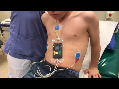 Max gör 24 timmars EKG på hjärtat Holter registrering