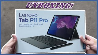 Lenovo Tab P11 Pro with Keyboard Pack & Precision Pen 2  OLED Tablet (ASMR) Full Unboxing!  [4K]