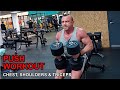 Chest,  Shoulders and  Triceps with subscriber -- Push Workout