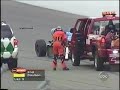 2001 indianapolis 500  sarah fisher huge crash live  replays