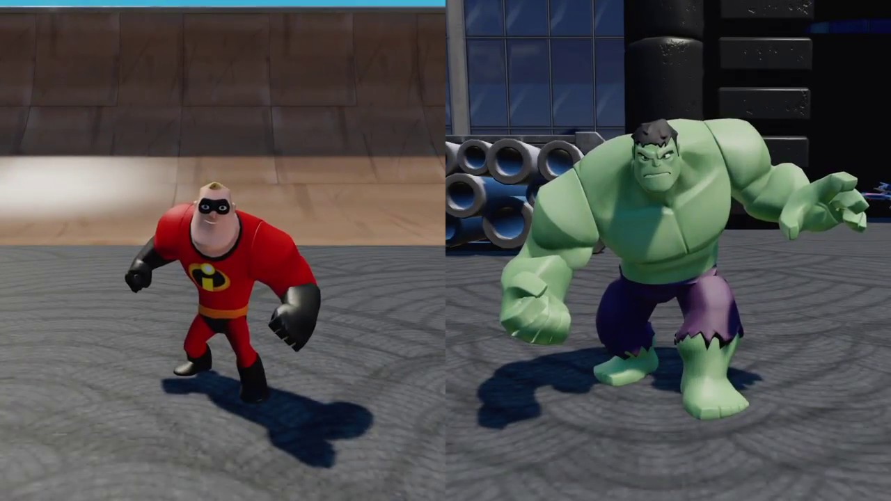Disney infinity 3.0  Mr.Incredible vs HULK