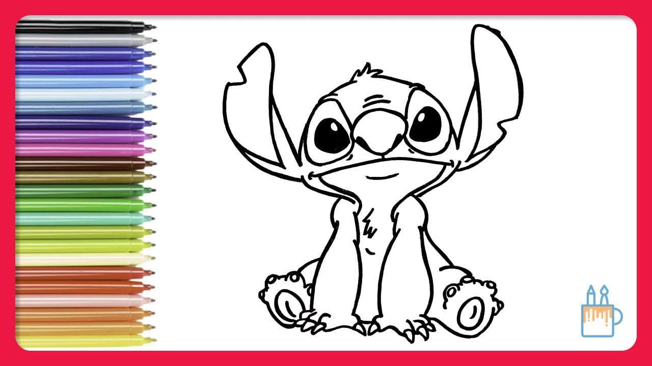 Respondendo a @mi Pintando o Stitch #pintando #colorindo #pintar