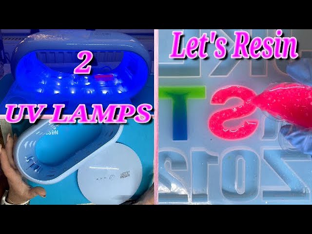 TRYING 1 MAGNETIC DOUBLE SIDED UV LAMP & A SPACESHIP UV LAMP, BOTH FROM LETS  RESIN! 