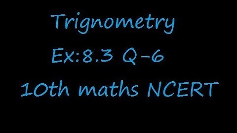 Ex:8.3 Q-6 If a, b and c are interior angles of a triangle abc, then show that sin(b+c/2)=cos