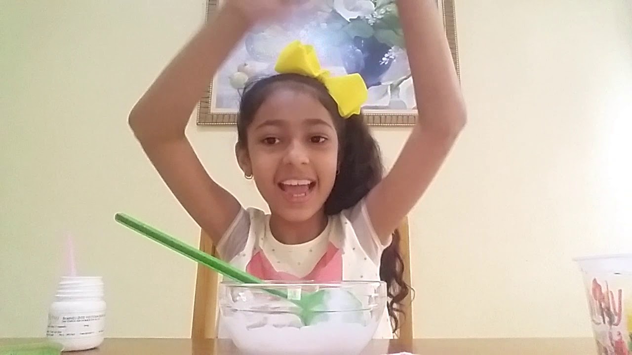 Testando corante em gel na slime