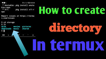 How to create directory in termux । टर्मुक्स मे डायरेक्टरी कैसे क्रिएट करे।
