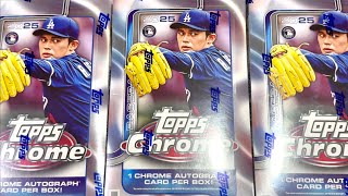 NEW RELEASE!  2025 TOPPS CHROME BASEBALL HOBBY BOXES!
