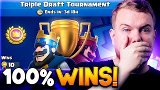 HOW TO WIN EVERYTHING IN TRIPLE DRAFT TOURNAMENT!  Clash Royale