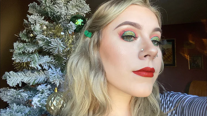 Christmas ornament makeup look  Jalyn Robinson  CH...