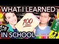 What I learned in school (or didn't learn)