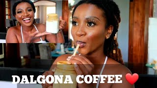 I tried THE VIRAL TIKTOK WHIPPED COFFEE RECIPE | DALGONA COFFEE❤️ | SPRINKLEOFSASS