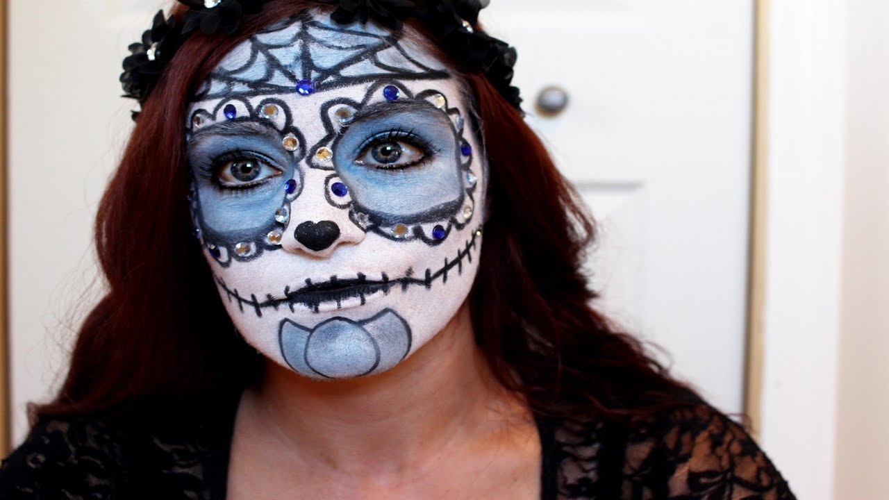 DIY SUGAR SKULL INSPIRED MAKEUP TUTORIAL - YouTube