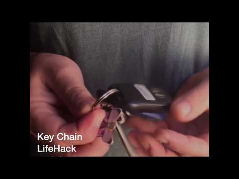 Lifehack: Easily attach a key to a stubborn key ring