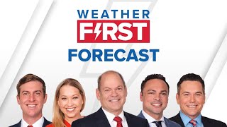 Weather First forecast: Scattered rain, thunder Tuesday