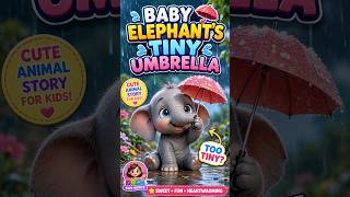 Baby Elephant’s Tiny Umbrella | Cute Animal Story for Kids