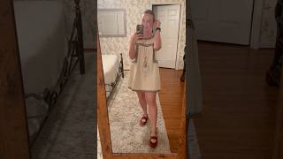 Lazy girl dressing.