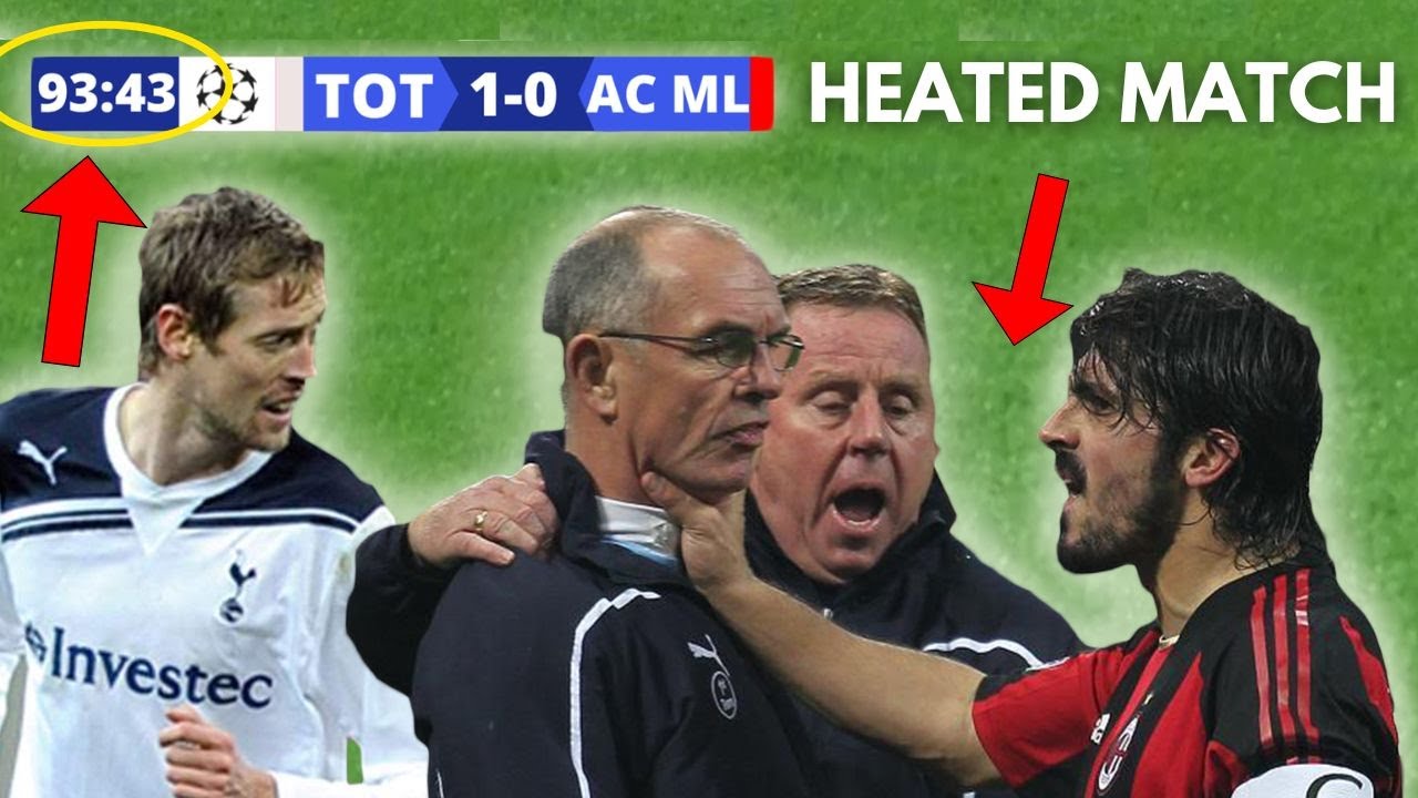 Football Fight and Furious Moments - AC Milan vs Tottenham Hotspur