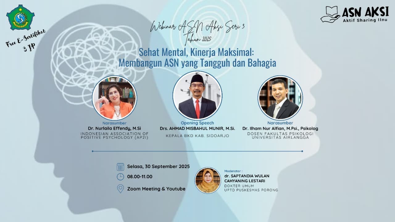 Sehat Mental, Kinerja Maksimal : Membangun ASN yang Tangguh dan Bahagia