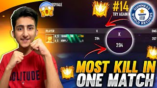 Most Kill In One Match 294 Kill?😱😱- Garena Free Fire