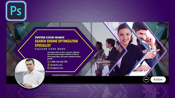 Twitter Cover Design For SEO Professionals In Adobe Photoshop | Social Media Cover | Photoshop CC
