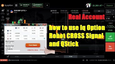 crazy strategy - how to use Iq Option Robot CROSS Signal and QStick - win ratio 100%