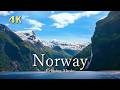 4K Norway Scenery【リラックス音楽】ノルウェーのフィヨルドと大自然に癒される静かな時間|Relaxing Nordic Nature