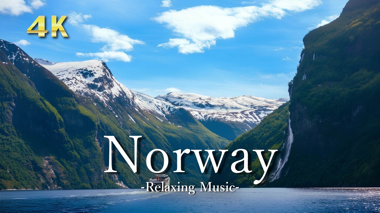 4K Norway Scenery【リラックス音楽】ノルウェーのフィヨルドと大自然に癒される静かな時間｜Relaxing Nordic Nature