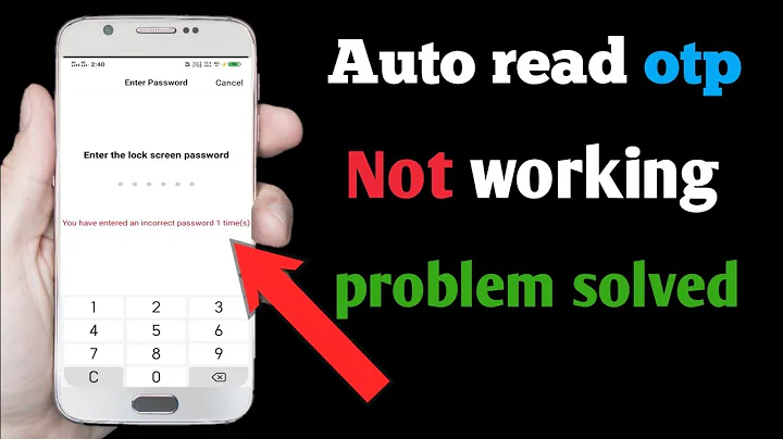 Auto read otp problem