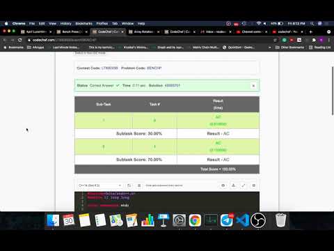 Bench Press || BENCHP || CodeChef April Lunchtime || Full Solution