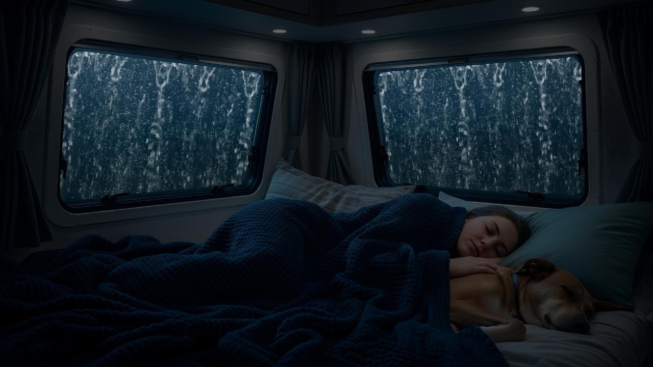 Heavy Rainstorm on Car Roof for Deep Sleep | Relaxing Car Rain Sounds & Rain Sounds