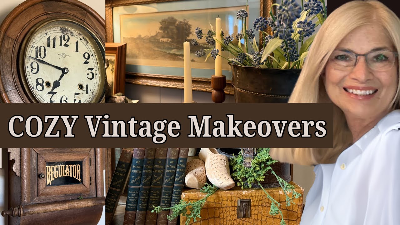 Mini Home Makeovers: Thrifted Vintage Decor for a COZY Home