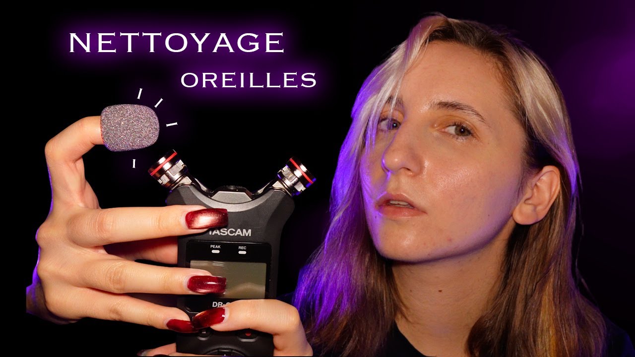 ASMR NETTOYAGE des oreilles intense au TASCAM