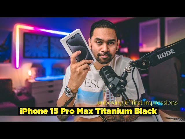 Black Titanium iPhone 15 Pro unboxing – LJPUK