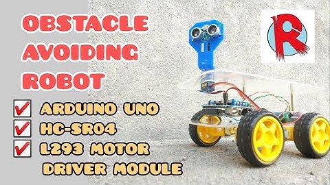 Obstacle Avoiding Robot Using Arduino with L293d motor Driver Module Arduino Connection with HC-SR04