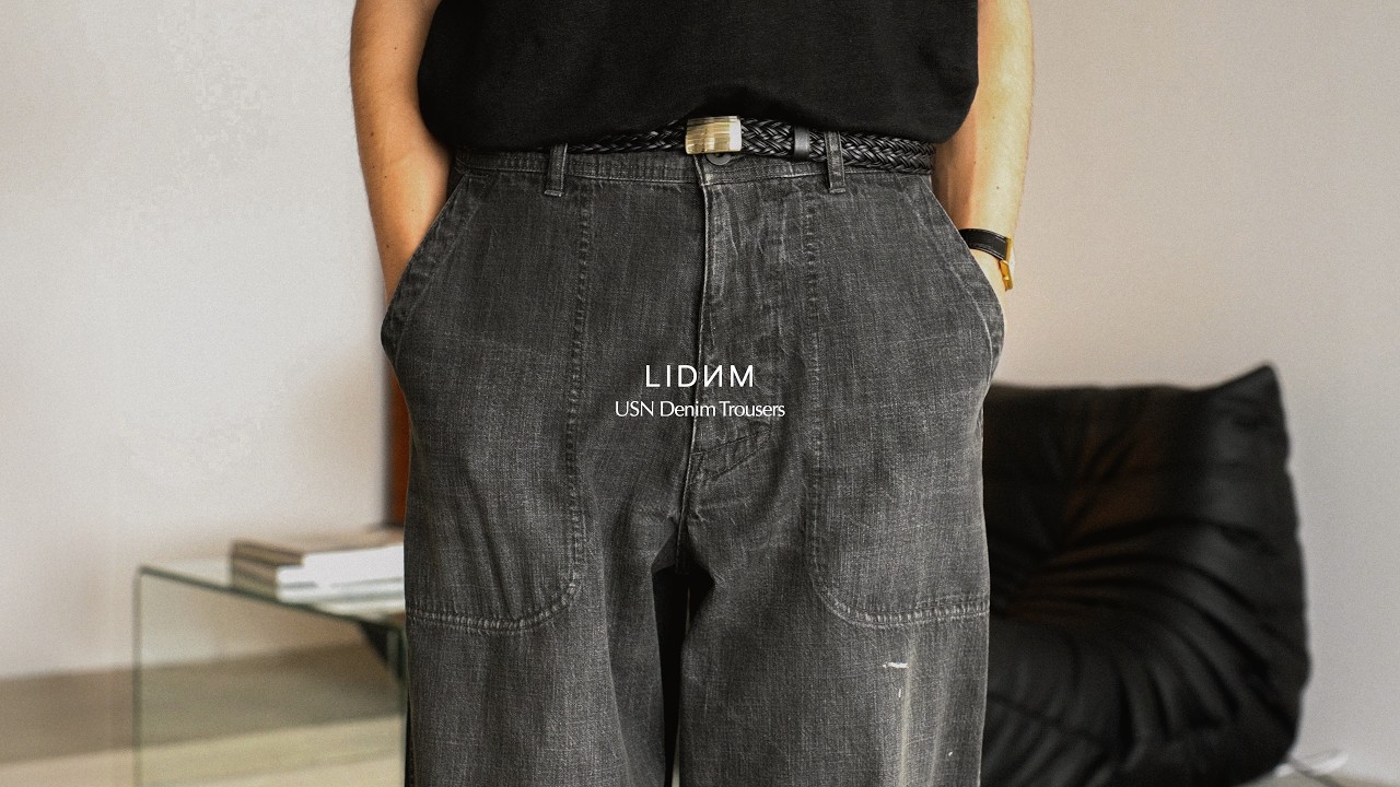 LIDNM】ちょっと個性的な新デニムが来月に出ます。夏でも穿きやすい 